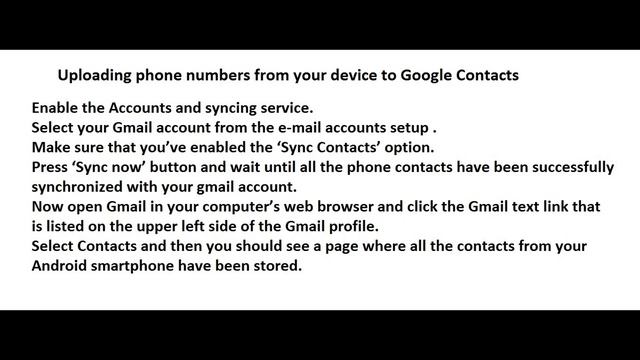 How do I sync contacts from my Android device to my contacts in Gmail? смотреть онлайн