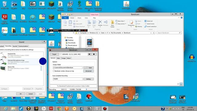 How To Record With Bandicam Windows 8 смотреть онлайн