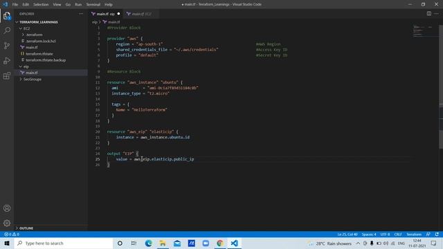 How to Add Elastic IP to EC2 instance? | Terraform Output | Detailed Solution смотреть онлайн