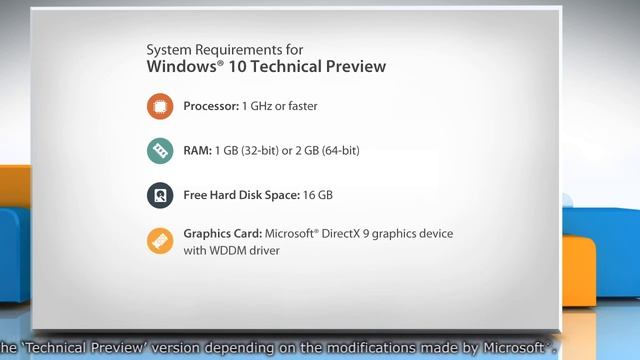 System requirements for Windows® 10 Technical Preview смотреть онлайн