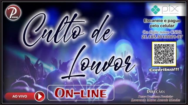 16/05/2021 - DOM | CULTO DE LOUVOR | REVERENDO, Pastor Marco Antonio Mendes - Ev Rafael Vinicios смотреть онлайн
