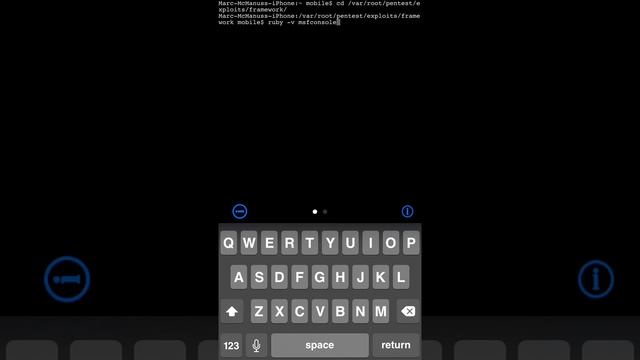 Metasploit running on iOS 8.1.2 смотреть онлайн