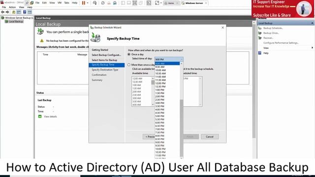 How to Backup Active Directory database on Server 2022 | IT Support Engineer | omarict смотреть онлайн