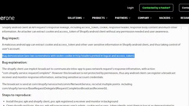 50 #Shopify Android Client all API Requests Response Leakage Report смотреть онлайн