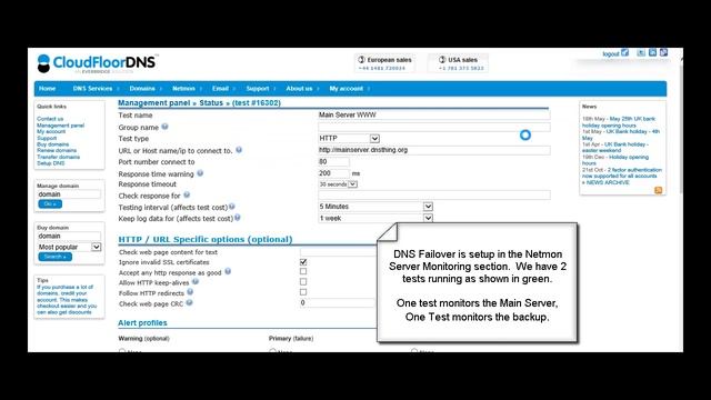 Using DNS Failover with CloudfloorDNS Anycast DNS Network смотреть онлайн