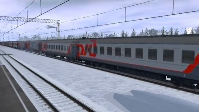 «С новым годом!!!» На половину поезд деда мороза в Trainz android 2012!!! смотреть онлайн
