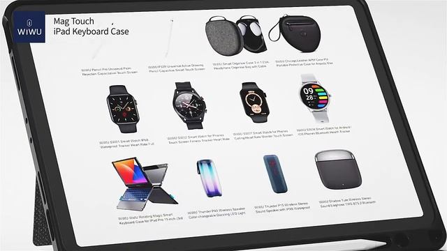 WiWU Mag Touch IPad Keyboard  For IPad Pro/iPad Air