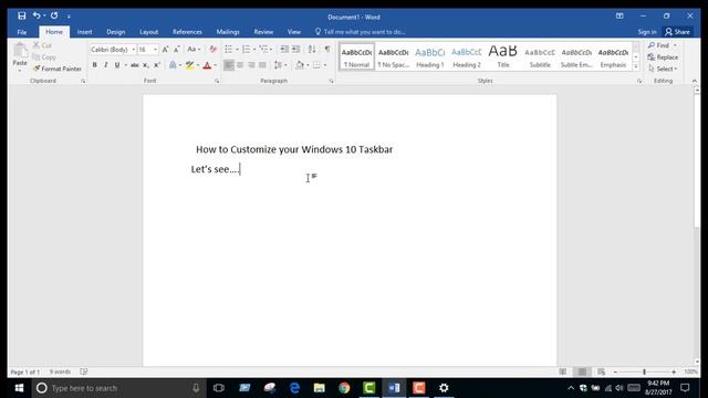 Customize your taskbar|| Windows 10 || 2017 смотреть онлайн
