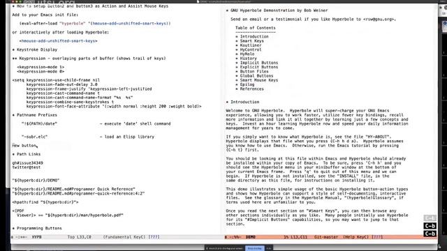GNU Hyperbole - Overview and Demo смотреть онлайн