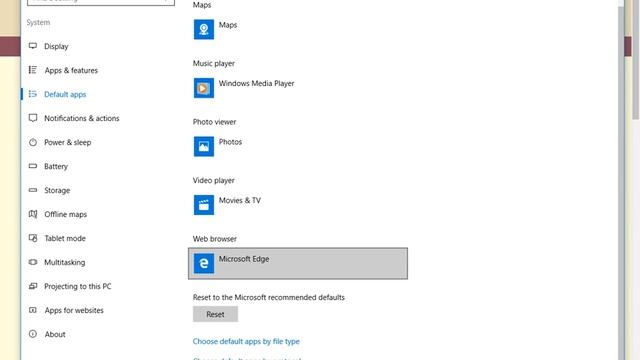 Choosing Default Apps in Windows 10 смотреть онлайн