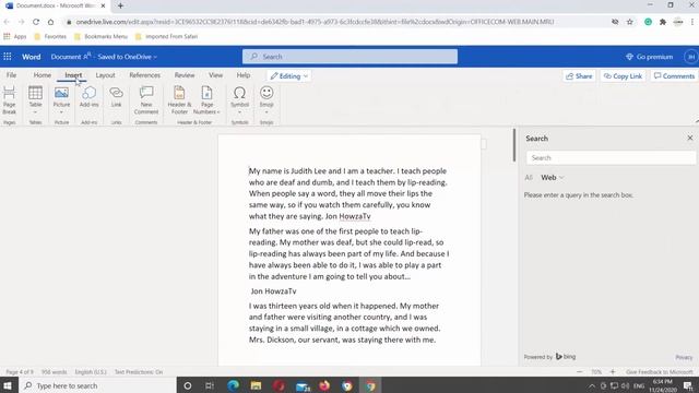 How to Insert or Remove a Page Break in Word for Web смотреть онлайн