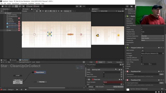 Build a game in Unity with Playmaker Pt5 смотреть онлайн