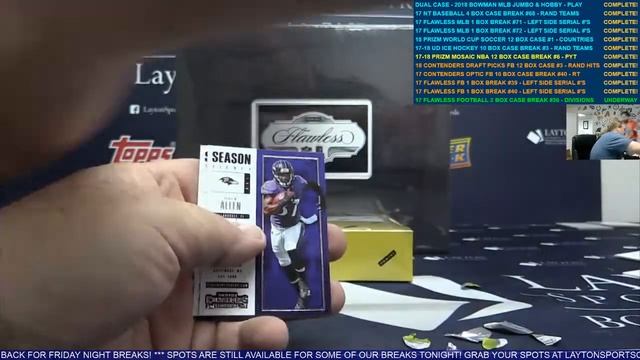 17 Imac,Contenders, &Flawless FB 3 box break for David F смотреть онлайн
