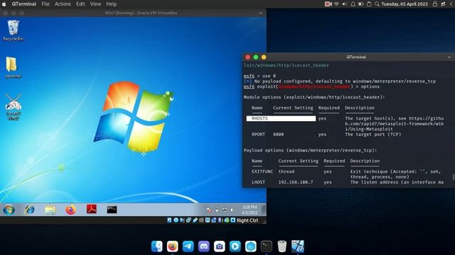 Exploiting Icecast 2.x via Metasploit смотреть онлайн
