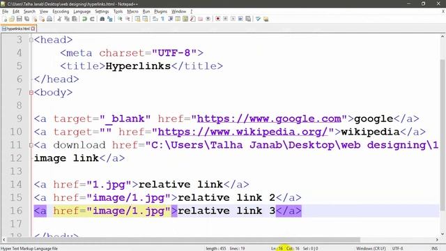 8 - Hyperlinks and Anchor Tag | Absolute and Relative Path in HTML | Part 2 | in Urdu/Hindi смотреть онлайн