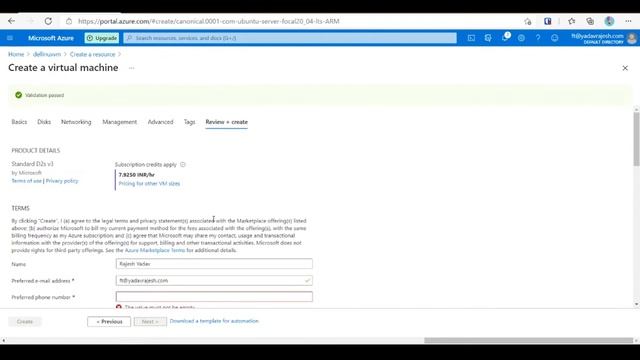 Creating Linux Virtual Machine in Azure | Taking remote of Linux VM | In Hindi смотреть онлайн