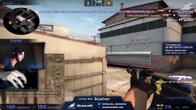 CS GO BEST OF SCREAM! HEADSHOT MACHINE! ONE TAPS GOD! Pro Clutches Ace,Best VAC AIM Highli смотреть онлайн