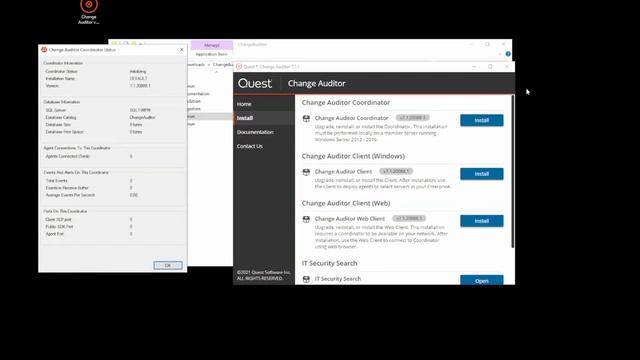 Установка Quest Change Auditor смотреть онлайн