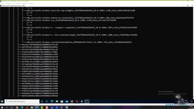 24 CMD VEr árbol de Directorios y Subdirectorios TREE смотреть онлайн