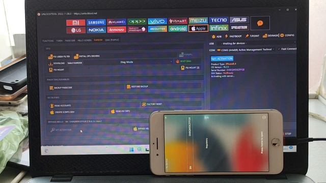 iPhone 7 plus iCloud bypass 15.7.1 || how to change iPhone serial with unlock tool смотреть онлайн