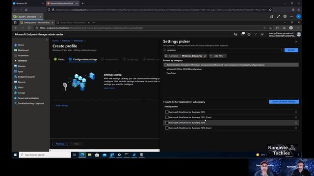 Intune Settings Catalog Policy Deployment Guide смотреть онлайн