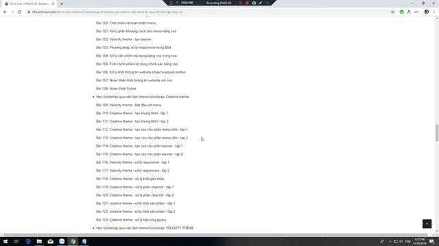All In One, HTML/CSS3, Bootstrap 4 Và Học Cắt Web Từ File Thiết Kế Qua 20 Bài Tập Thực Tế смотреть онлайн