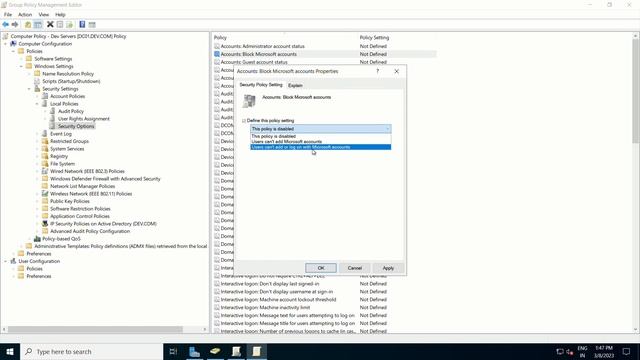How to configure Security Options in Windows Server | Group Policy смотреть онлайн