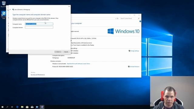 How to join active directory from Windows 10 - windows active directory tutorial смотреть онлайн
