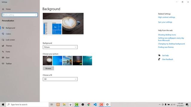 How To Change Desktop Background Wallpaper In Windows 10, Desktop Wallpaper Change In Windows