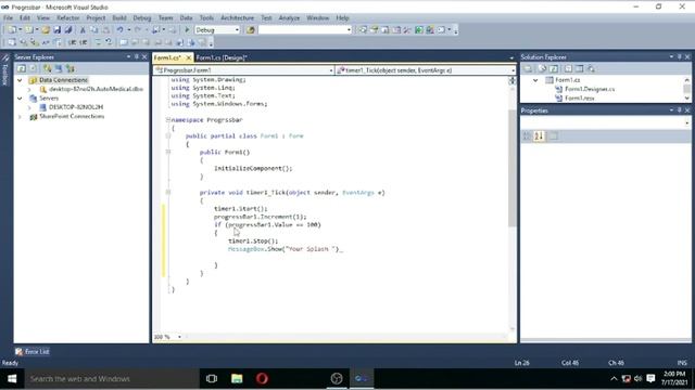 Creat Progress Bar In C#/Using Windows Form/Progress Bar смотреть онлайн