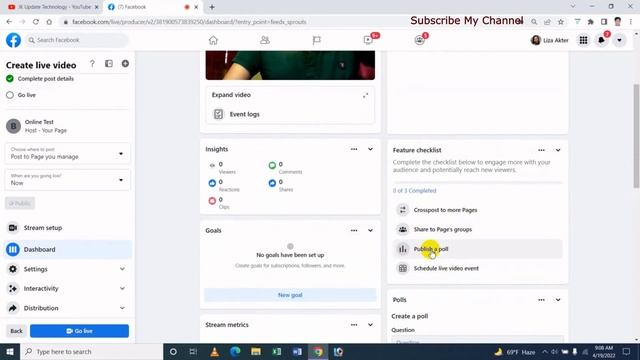 How To Live Stream On Advanced Facebook Page Using Webcam From PC/Laptop - Bangla смотреть онлайн