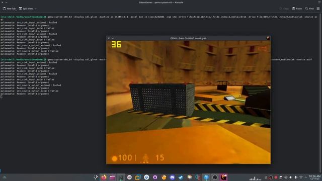 SoftGPU Windows 98 QEMU Half Life Performance Test смотреть онлайн