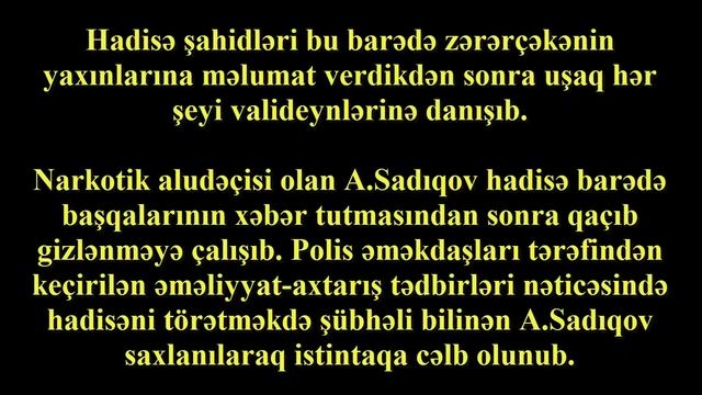 Mingəçevirdə 8 Yaşlı Oğlanı Zorladılar