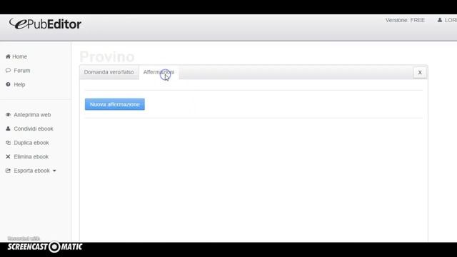 ePub Editor - Creazione domanda vero o смотреть онлайн