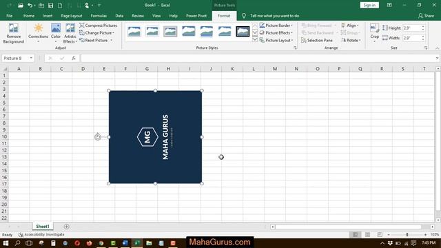 How to Rotate Image by 90 left Excel- Rotate Image 90 left Excel Tutorial смотреть онлайн