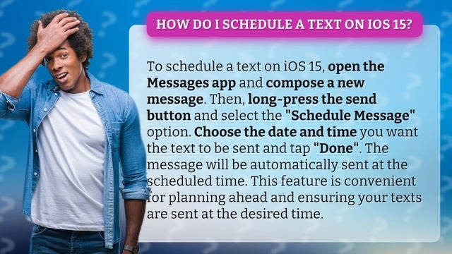 How do I schedule a text on iOS 15? смотреть онлайн
