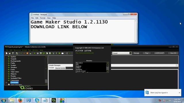 Game Maker Studio 1.2.1130 FREE DOWNLOAD смотреть онлайн