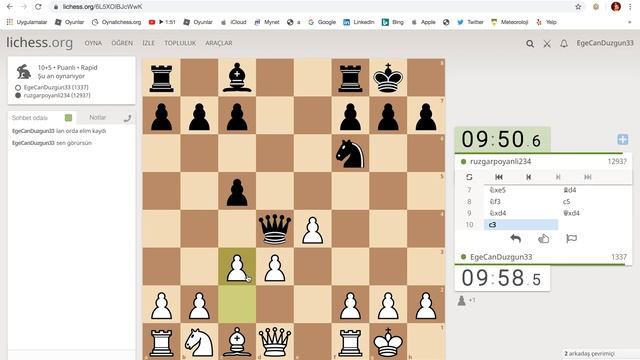 Rüzgar'ı ezdim. 2 saatlik özel video. 9 maç var. / Lichess #14 смотреть онлайн
