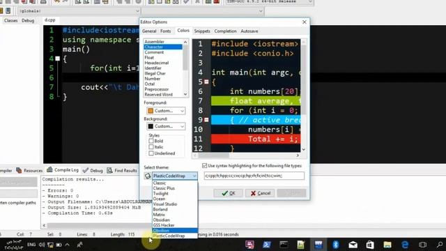 طريقة تغيير ثيم الديف سي بلس بلس -++dev c смотреть онлайн
