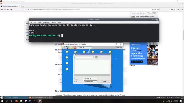 How to setup a Ubuntu Virtual Machine and Eclipse IDE смотреть онлайн