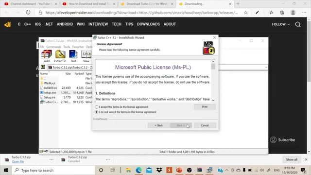 How to install Turbo C++ and run first Program | how to install turbo c in windows 10 | install C смотреть онлайн