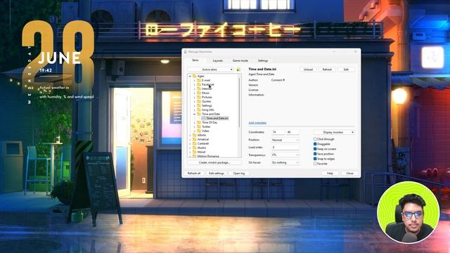 LoFi cafe Desktop Setup - Rainmeter + Lively Wallpaper смотреть онлайн