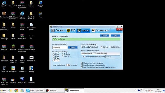 FRAPS: Configurações principais смотреть онлайн