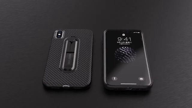 Kickstand Carbon Fibre Case for iPhone 11 XR X XS 7/8 Plus смотреть онлайн