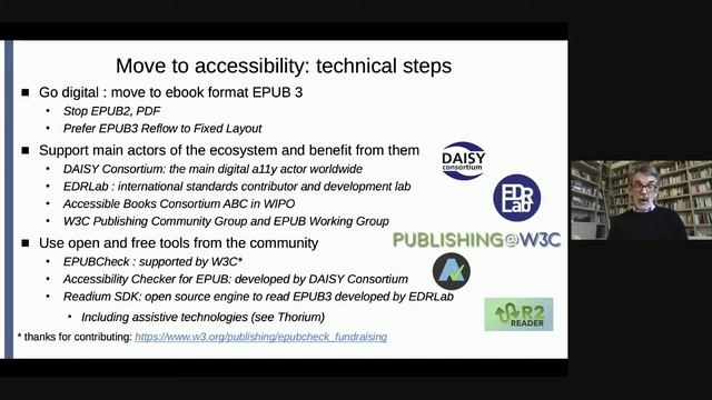 Luc Audrain: The steps towards accessible ebook production flow, lessons from a big publisher смотреть онлайн