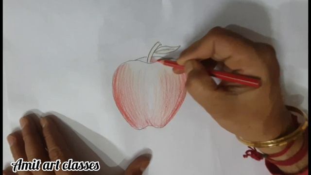 HOW TO MAKE APPLE 🍎 /Easy & SIMPLE /STEP BY STEP /PENCIL COLOUR /Tutorials смотреть онлайн