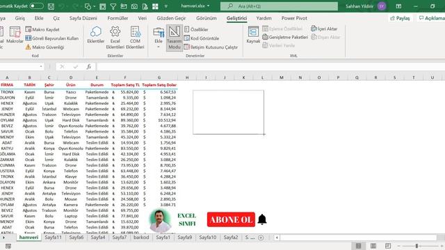 MS Excel Raporlarınıza Media Player Ekleme смотреть онлайн
