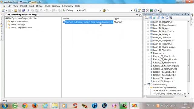 Cách Đóng Gói Project C# Kèm CSDL Access Trên Microsoft Visual Studio 2005 смотреть онлайн