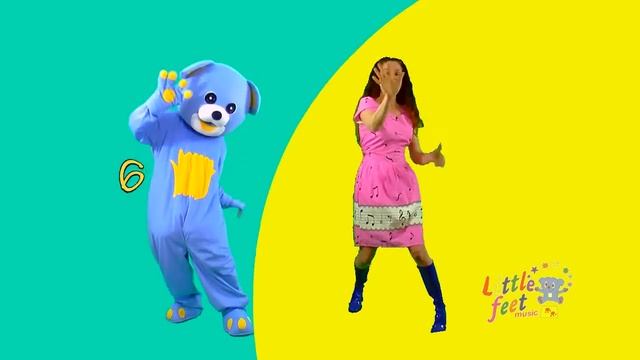 Nursery Rhymes and Kids Songs | Counting One to Ten Numbers Game with Little Feet Music dancing son смотреть онлайн