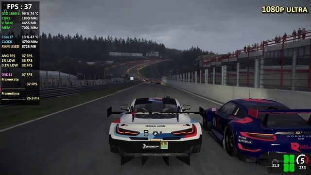 Automobilista 2 - GTX 1660 Super | 1080p 1440p | PC Gameplay Benchmark смотреть онлайн